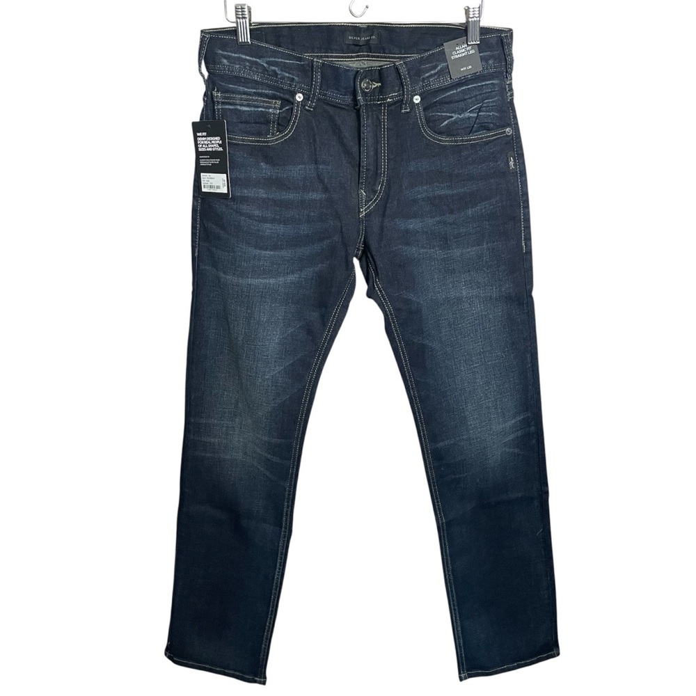 Silver Jeans Allan classic fit straight leg jeans NWT